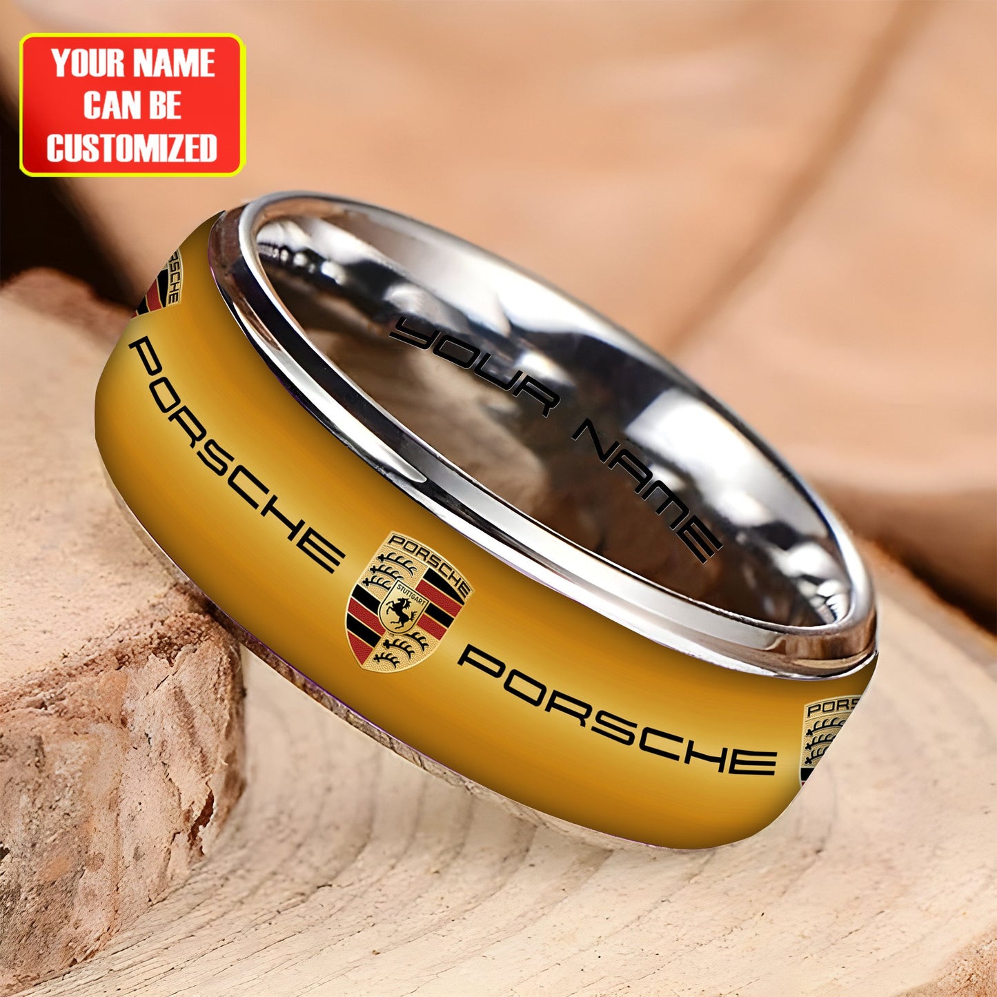 Personalized Porsche Custom Alloy Ring