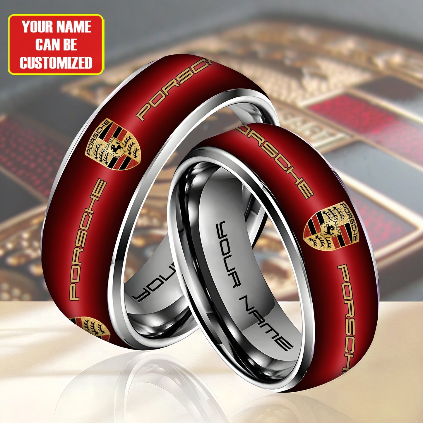 Personalized Porsche Custom Alloy Ring
