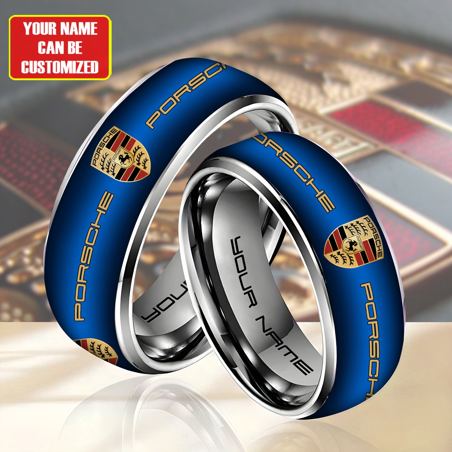 Personalized Porsche Custom Alloy Ring