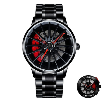 Personalized Merc AMG Brake Caliper Wheel Stainless Steel Watch
