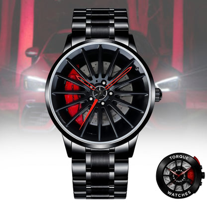 Personalized Merc AMG Brake Caliper Wheel Stainless Steel Watch