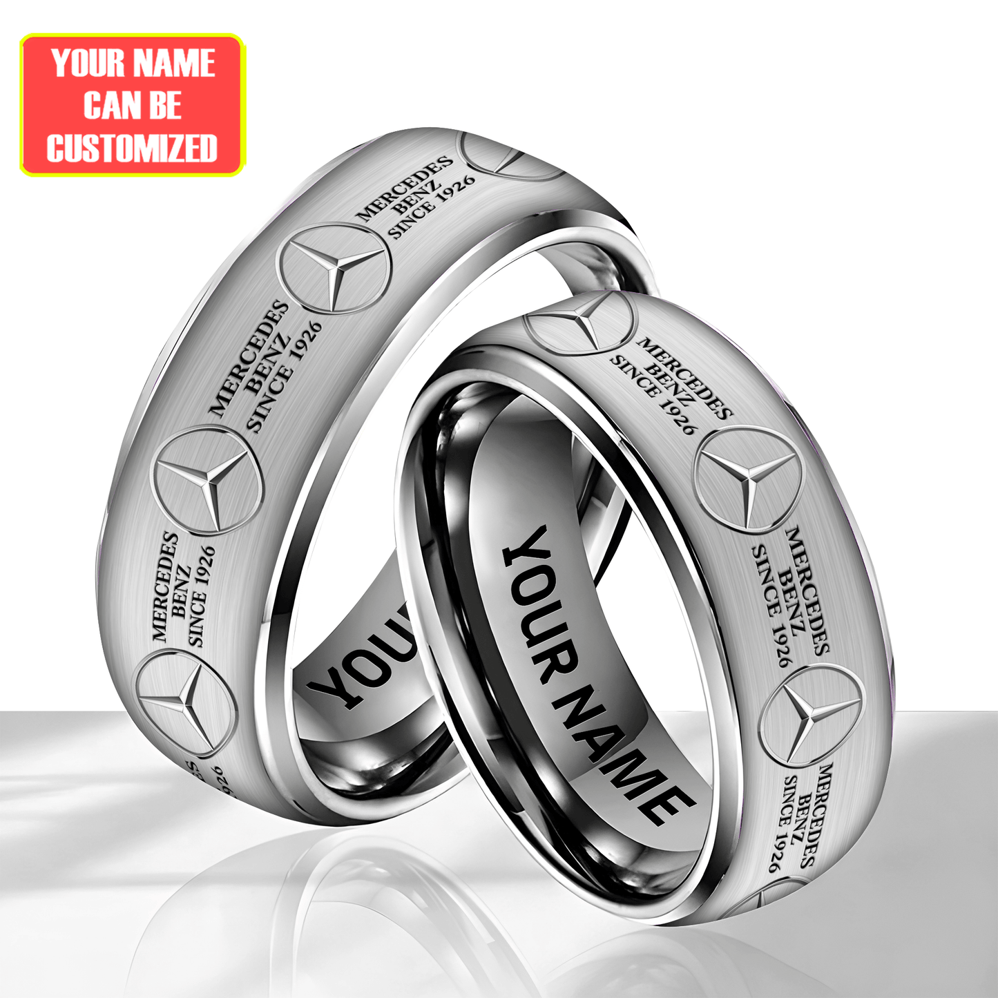 Personalized Merc Elegant Custom Alloy Ring