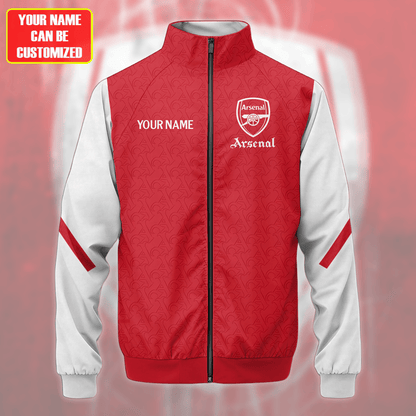Personalized Arsenal Zipper Stand Collar Jacket & Sweatpants