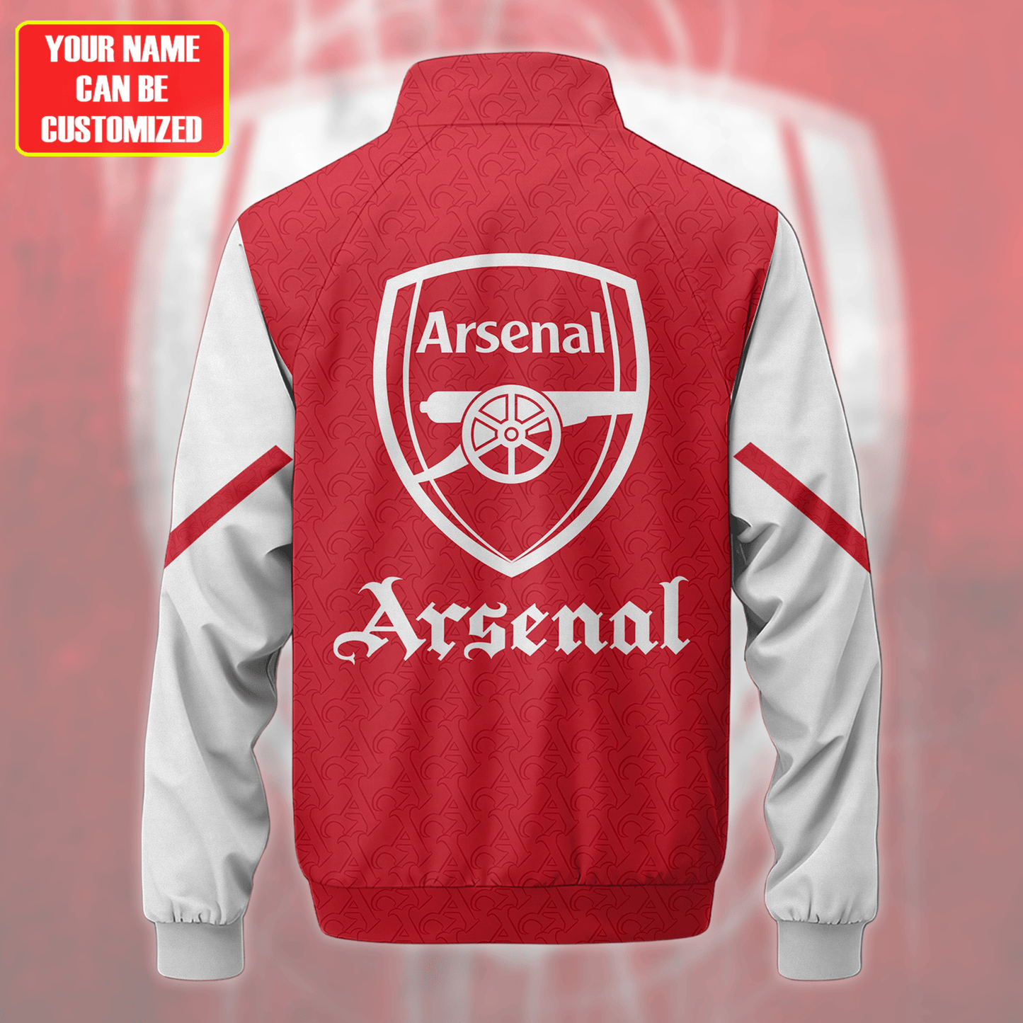 Personalized Arsenal Zipper Stand Collar Jacket & Sweatpants