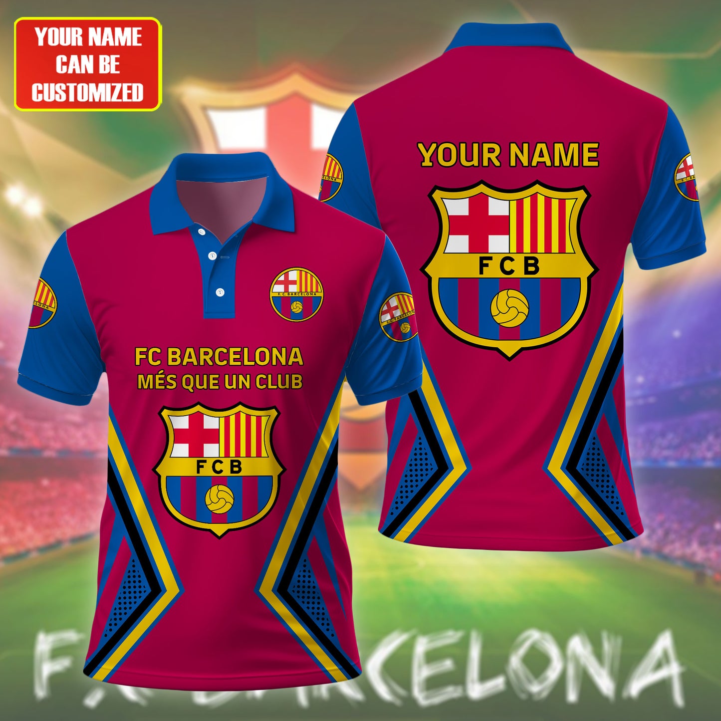 Personalized Barcelona FC 3D Full Printing Set , Barcelona FC Shirt , Barcelona Set , Zipper Polo, Hoodie , Short , Polo , hawaii