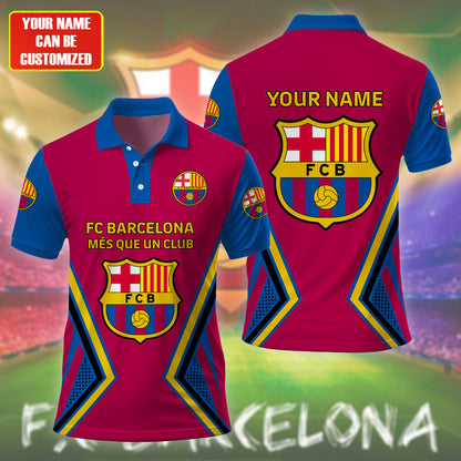 Personalized Barcelona FC 3D Full Printing Set , Barcelona FC Shirt , Barcelona Set , Zipper Polo, Hoodie , Short , Polo , hawaii