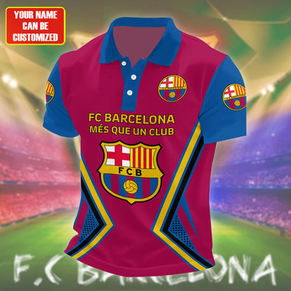 Personalized Barcelona FC 3D Full Printing Set , Barcelona FC Shirt , Barcelona Set , Zipper Polo, Hoodie , Short , Polo , hawaii