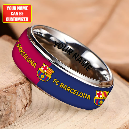 Personalized Barca FC Custom Alloy Ring