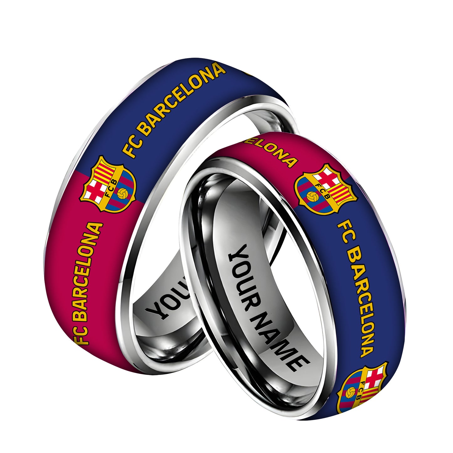 Personalized Barca FC Custom Alloy Ring