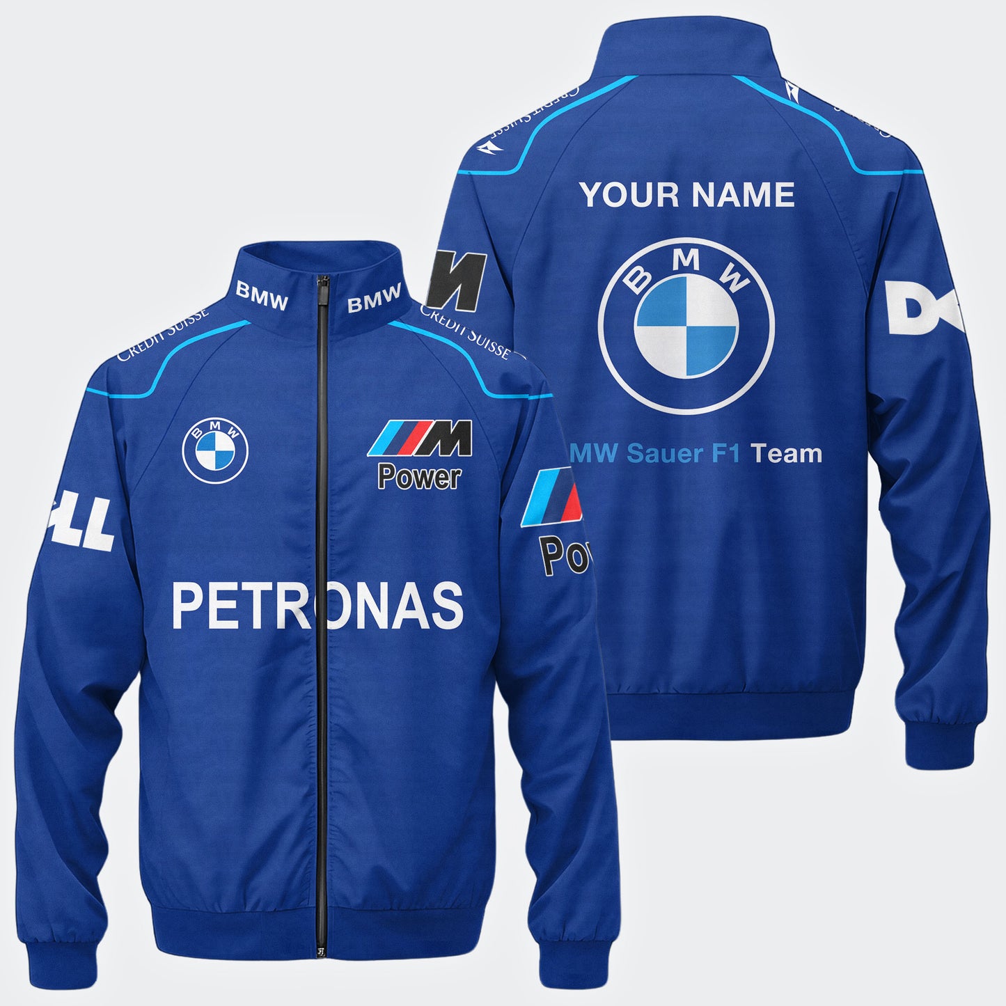 Personalized BW F1 Team Zipper Stand Collar Jacket
