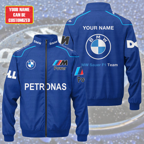 Personalized BW F1 Team Zipper Stand Collar Jacket