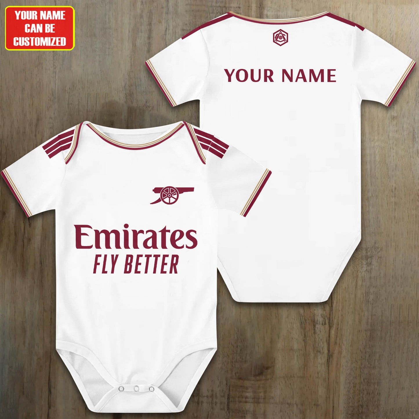 Customized Arsenal Third Soccer Jersey , Baby Rib Bodysuit Sizes