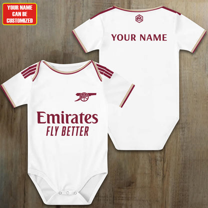 Customized Arsenal Third Soccer Jersey , Baby Rib Bodysuit Sizes