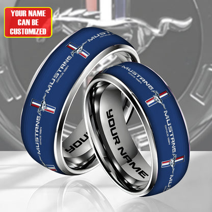 Personalized F Mustang Elegant Custom Alloy Ring