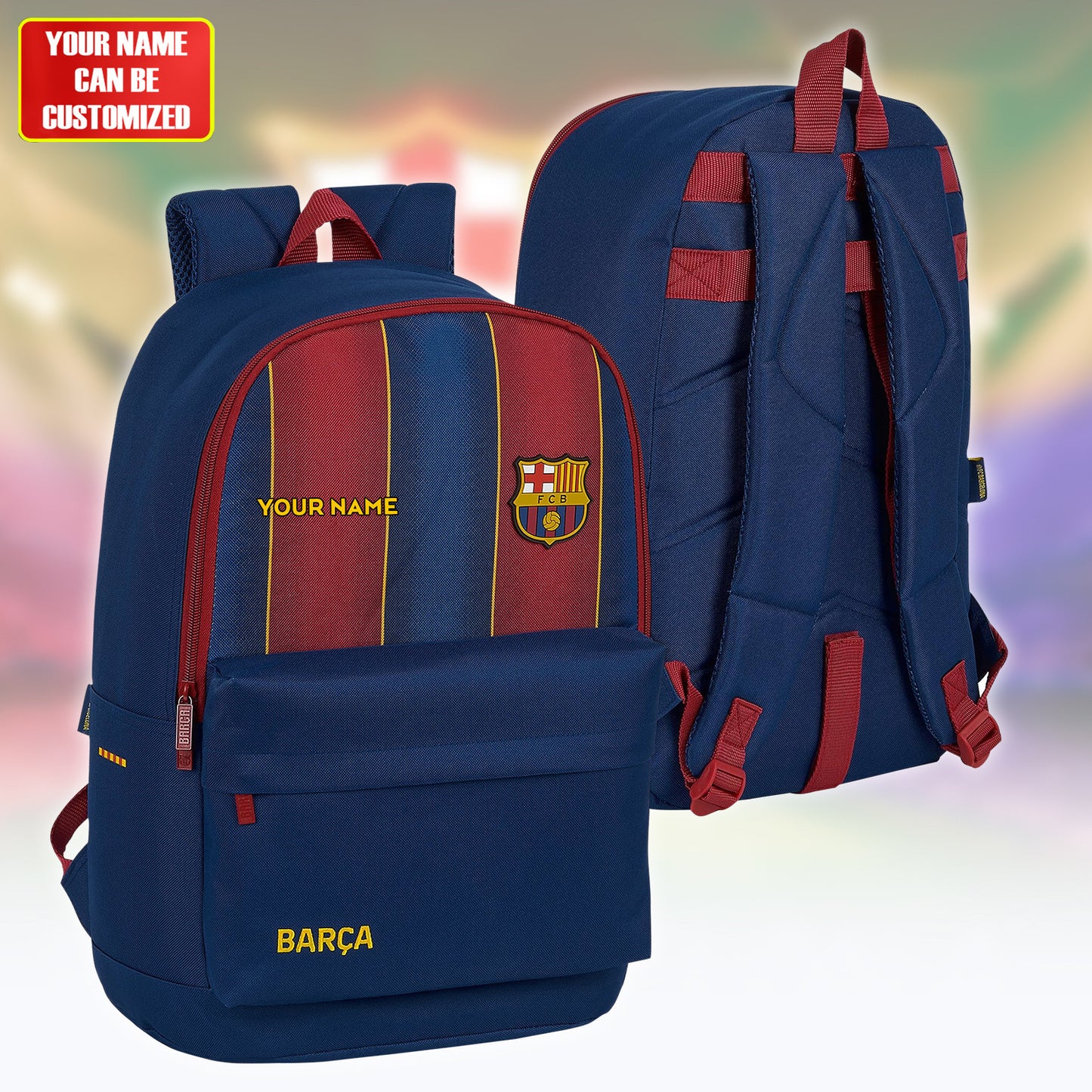 Personalized Barca FC Backpack V5