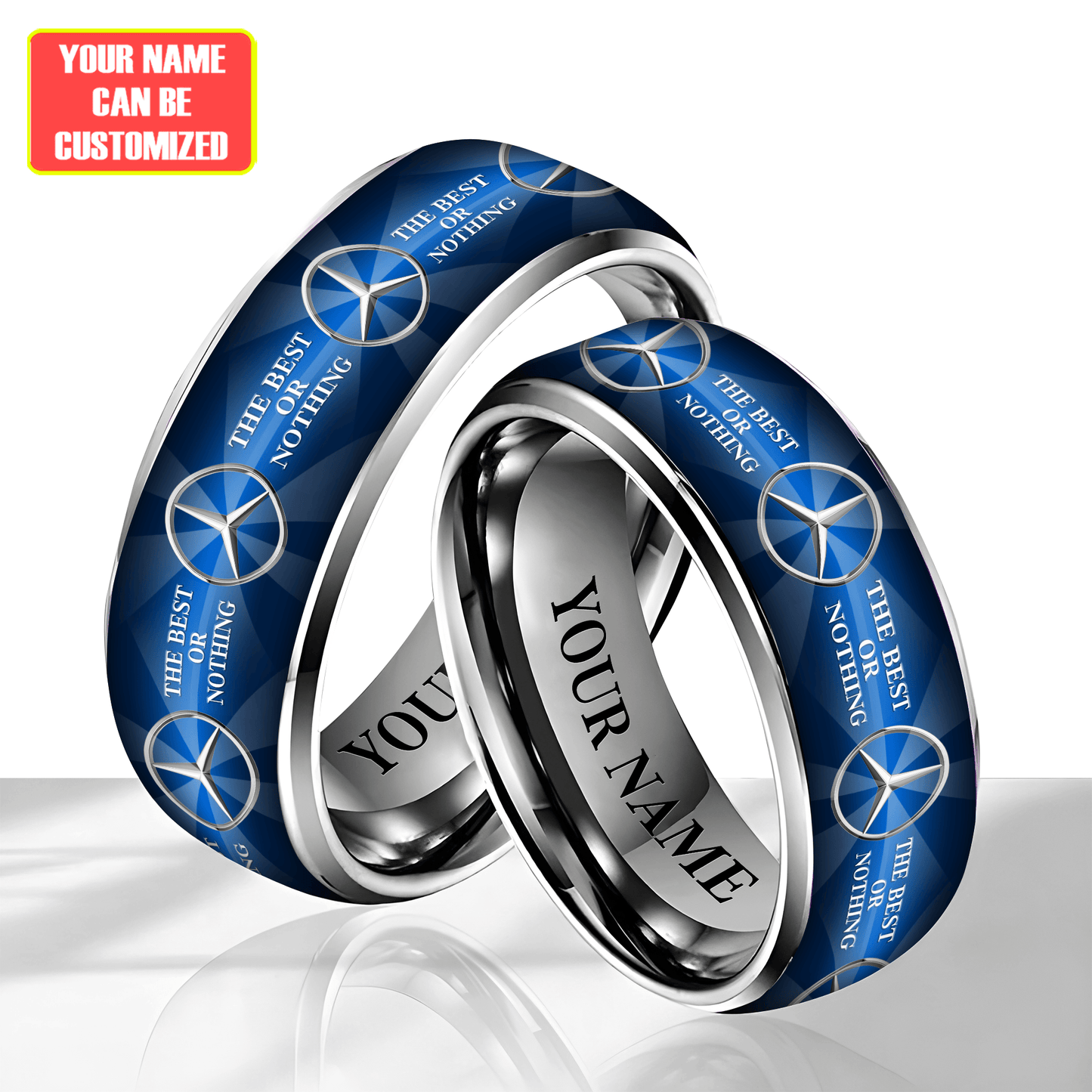 Personalized Merc Elegant Custom Alloy Ring V2