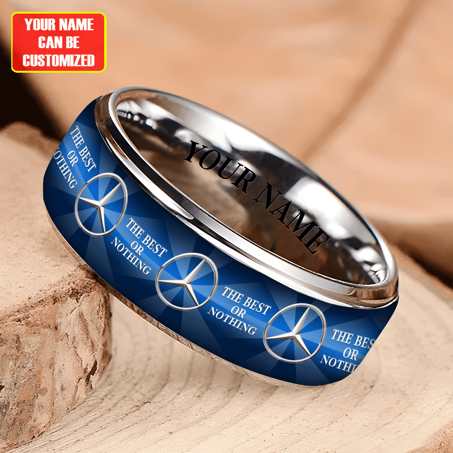 Personalized Merc Elegant Custom Alloy Ring V2