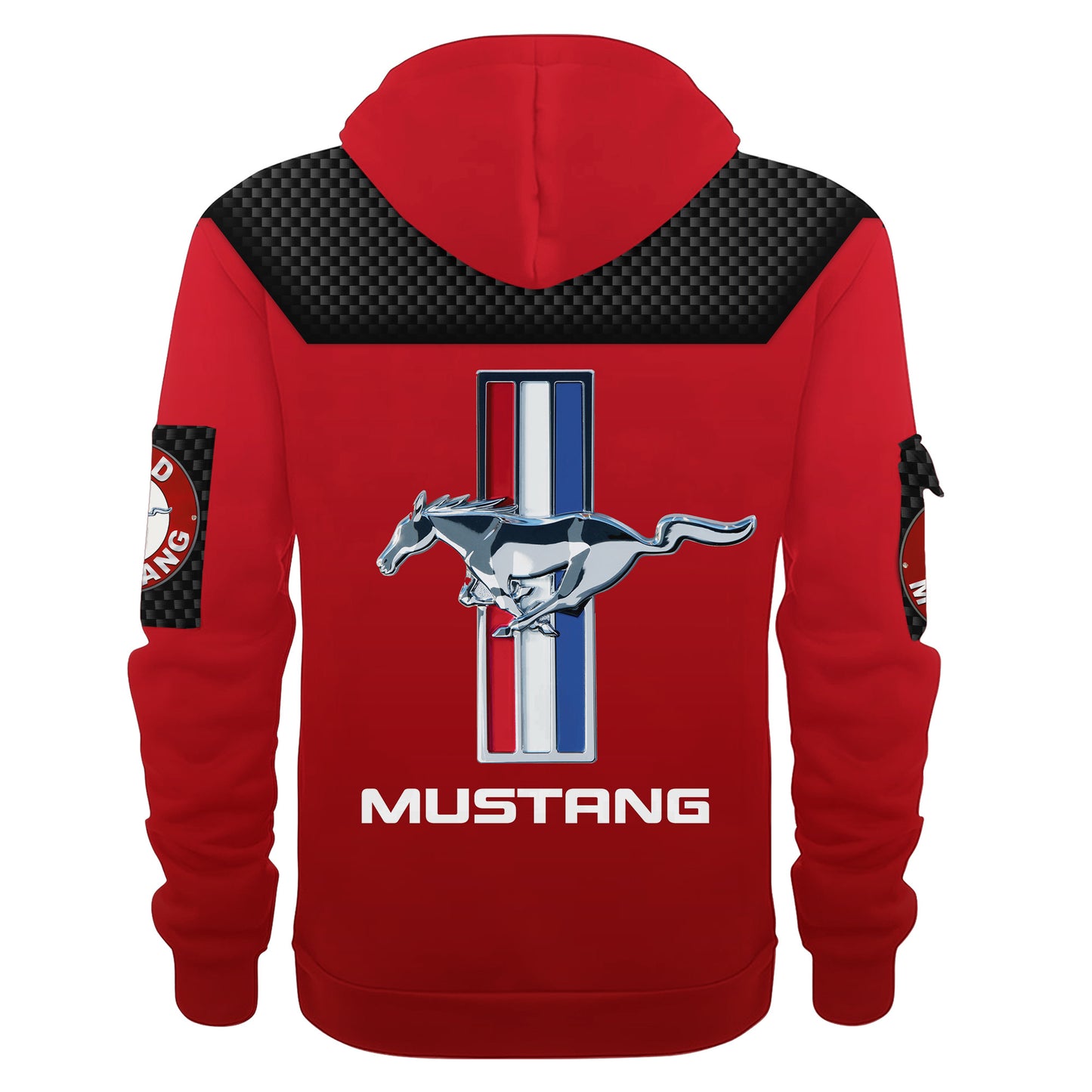Personalized F Mustang Multicolored 3D Zip-Hoodie Cotton Jacket
