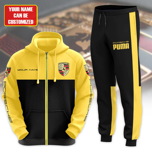 Personalized Porsche X PM 3D All over Printed Hoodie and Sweatpants set