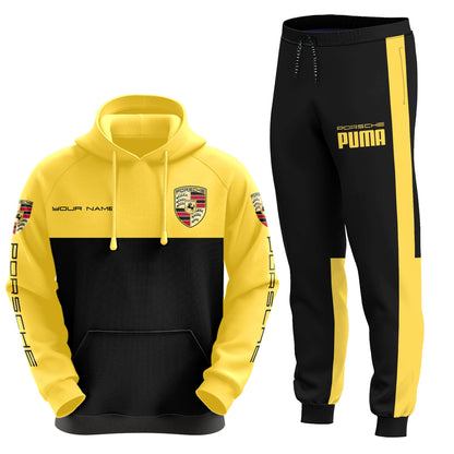 Personalized Porsche X PM 3D All over Printed Hoodie and Sweatpants set