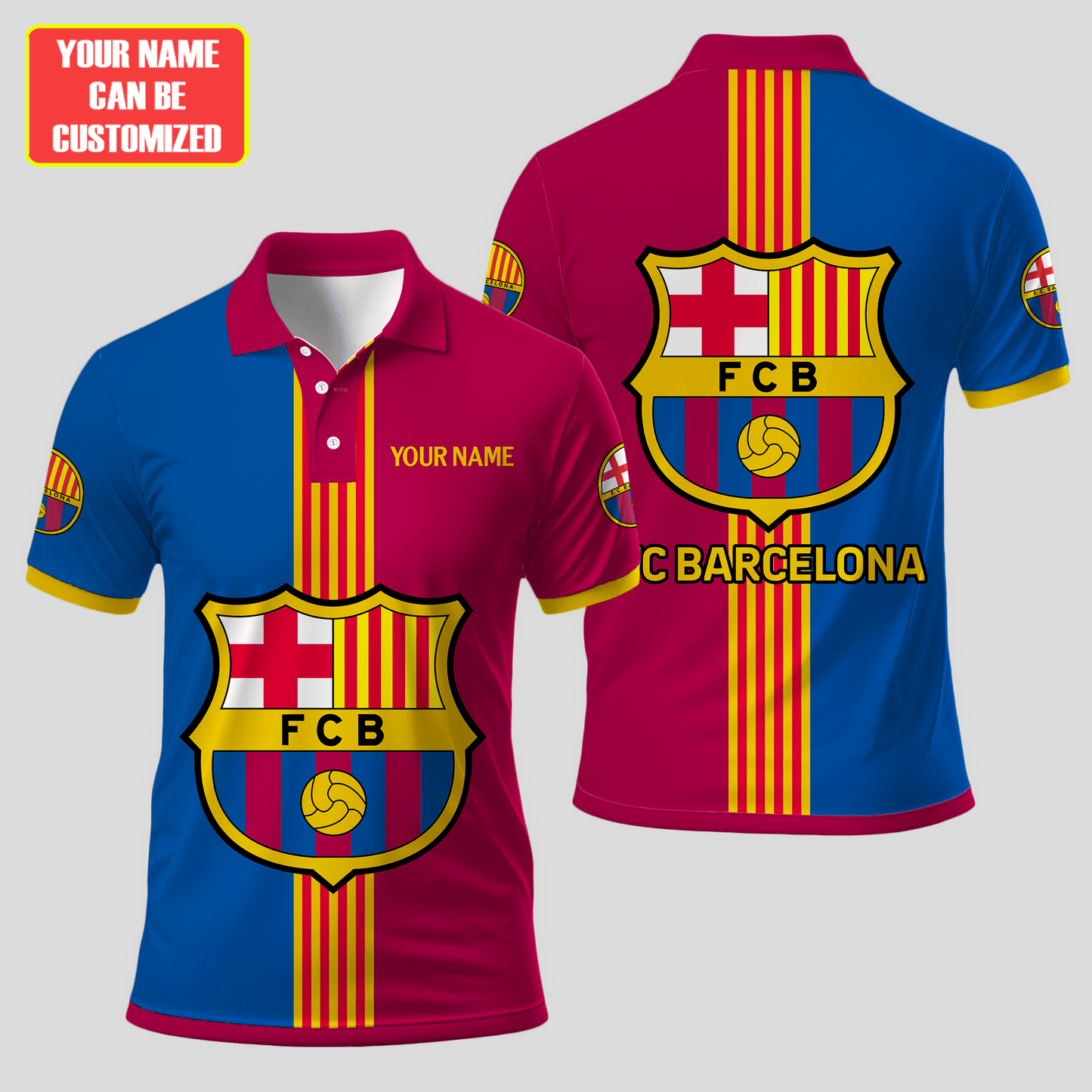 Personalized Barcelona FC 3D Full Printing Set , Barcelona FC Shirt , Barcelona Set , Zipper Polo, Hoodie , Short , Polo , hawaii V26