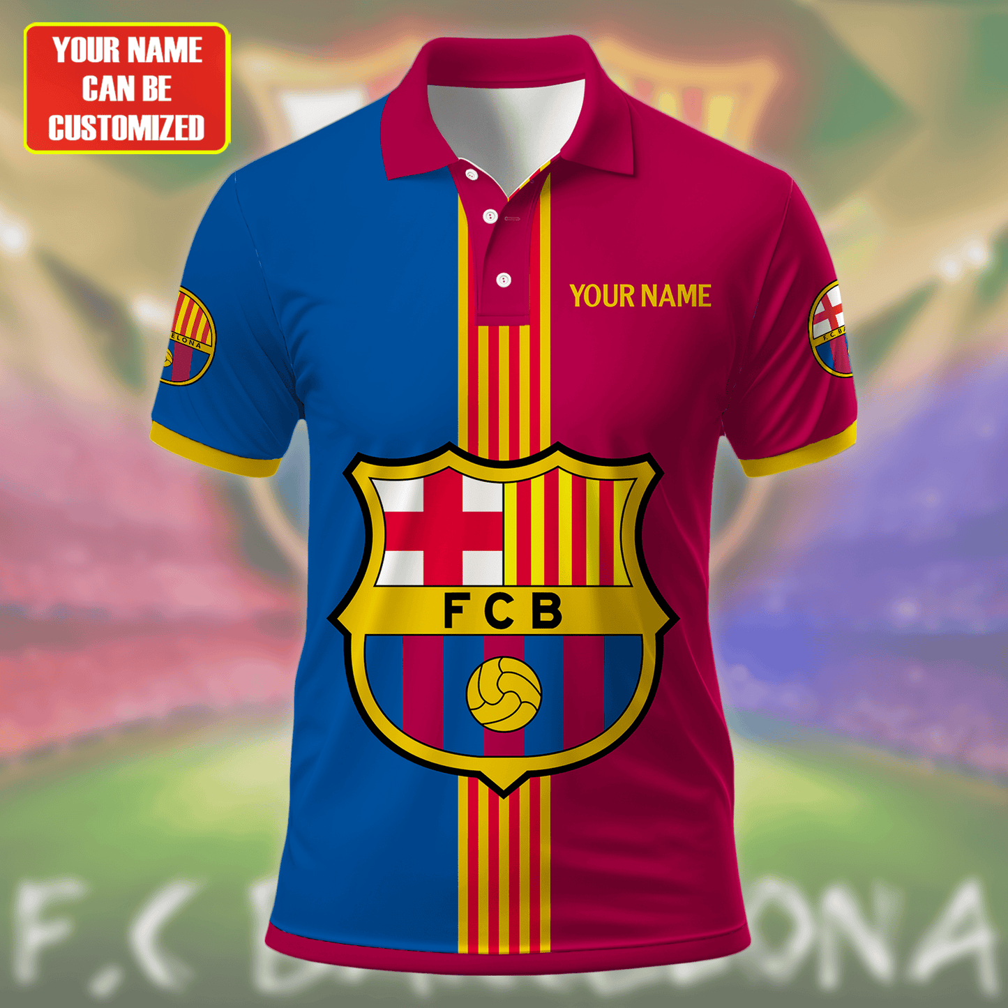 Personalized Barcelona FC 3D Full Printing Set , Barcelona FC Shirt , Barcelona Set , Zipper Polo, Hoodie , Short , Polo , hawaii V26