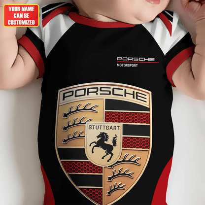 Customized Pors Motorsport Soccer Jersey , Baby Rib Bodysuit Sizes