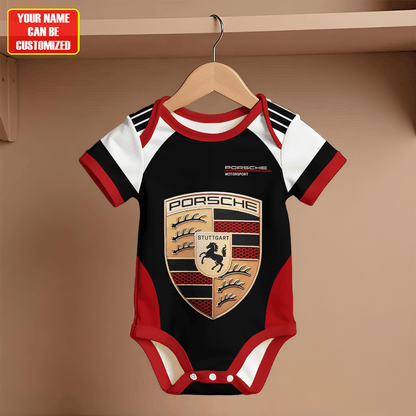 Customized Pors Motorsport Soccer Jersey , Baby Rib Bodysuit Sizes