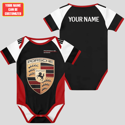 Customized Pors Motorsport Soccer Jersey , Baby Rib Bodysuit Sizes
