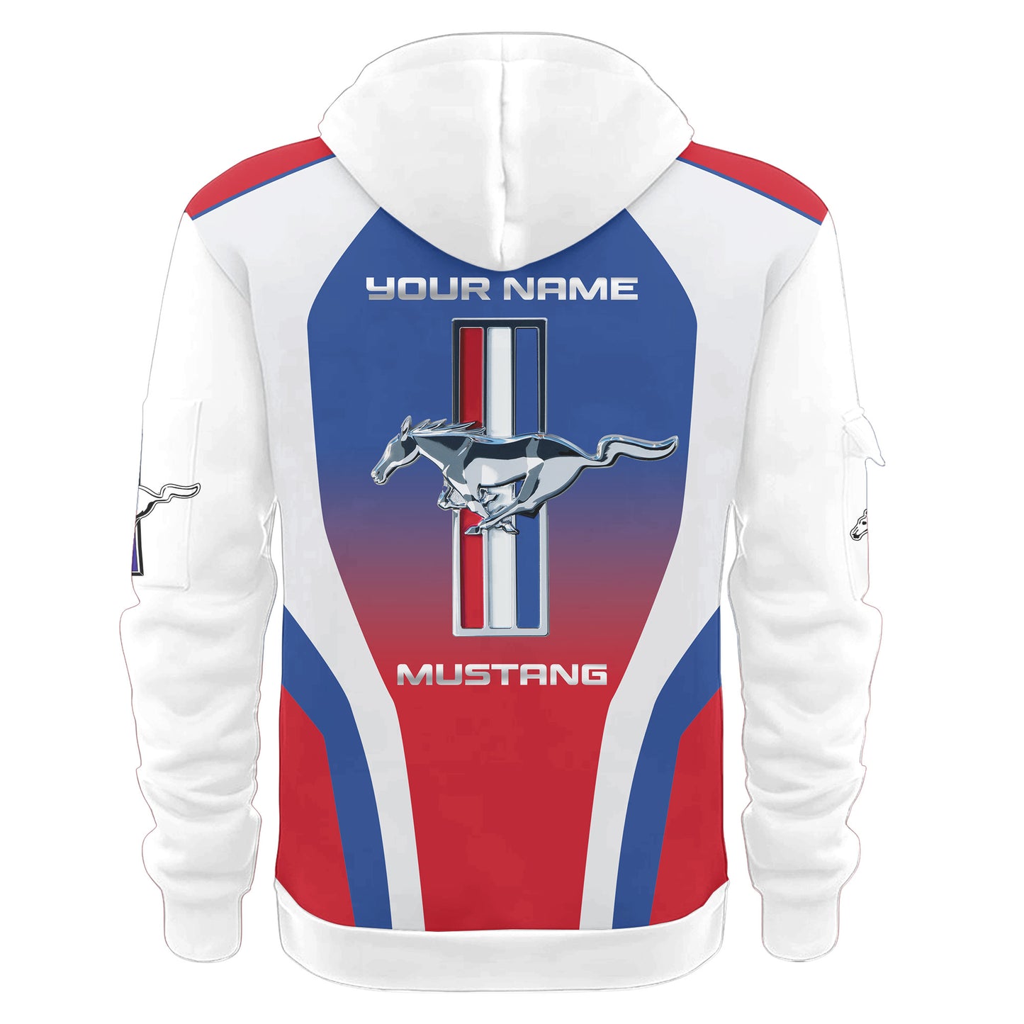 Personalized F Mustang 3D Zip-Hoodie Cotton Jacket