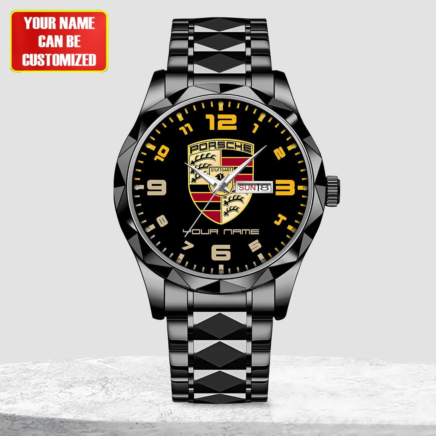 Personalized Porsche Luxury Alloy Charley Watch