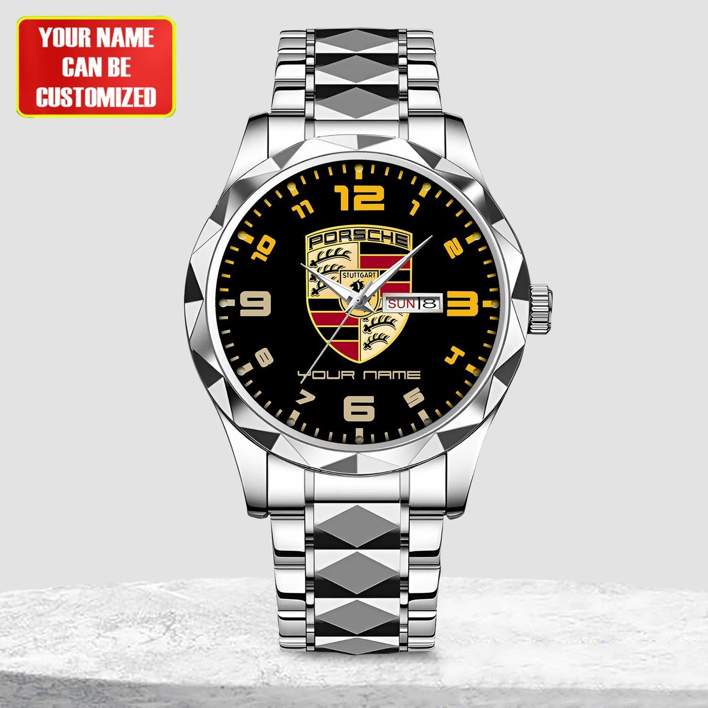 Personalized Porsche Luxury Alloy Charley Watch
