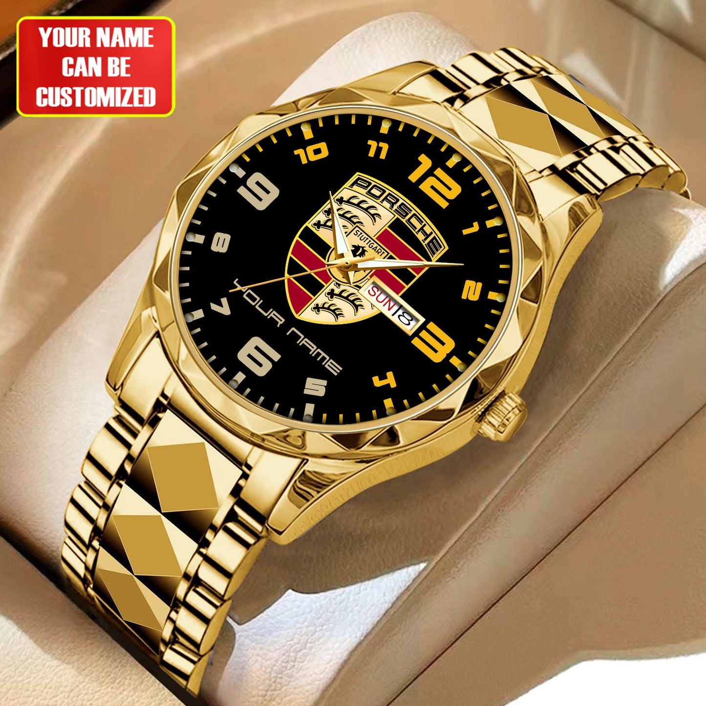 Personalized Porsche Luxury Alloy Charley Watch
