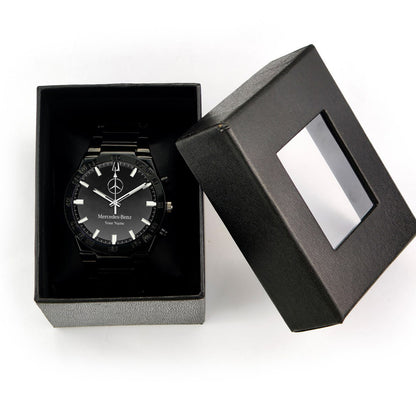 Personalized Merc Bulova Luxury Dial Steel Watch