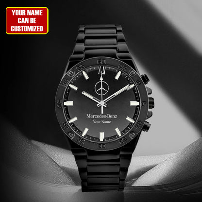 Personalized Merc Bulova Luxury Dial Steel Watch