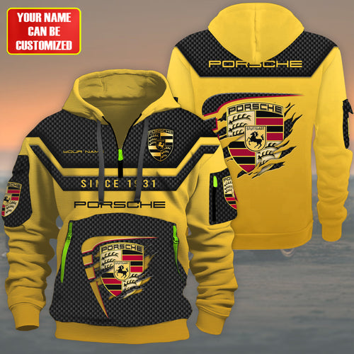 Personalized Pors Tear 3D Zip-Hoodie Cotton Jacket