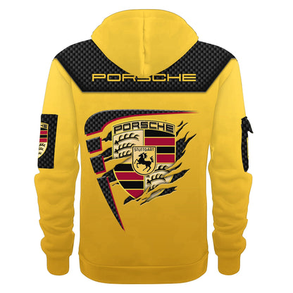 Personalized Pors Tear 3D Zip-Hoodie Cotton Jacket