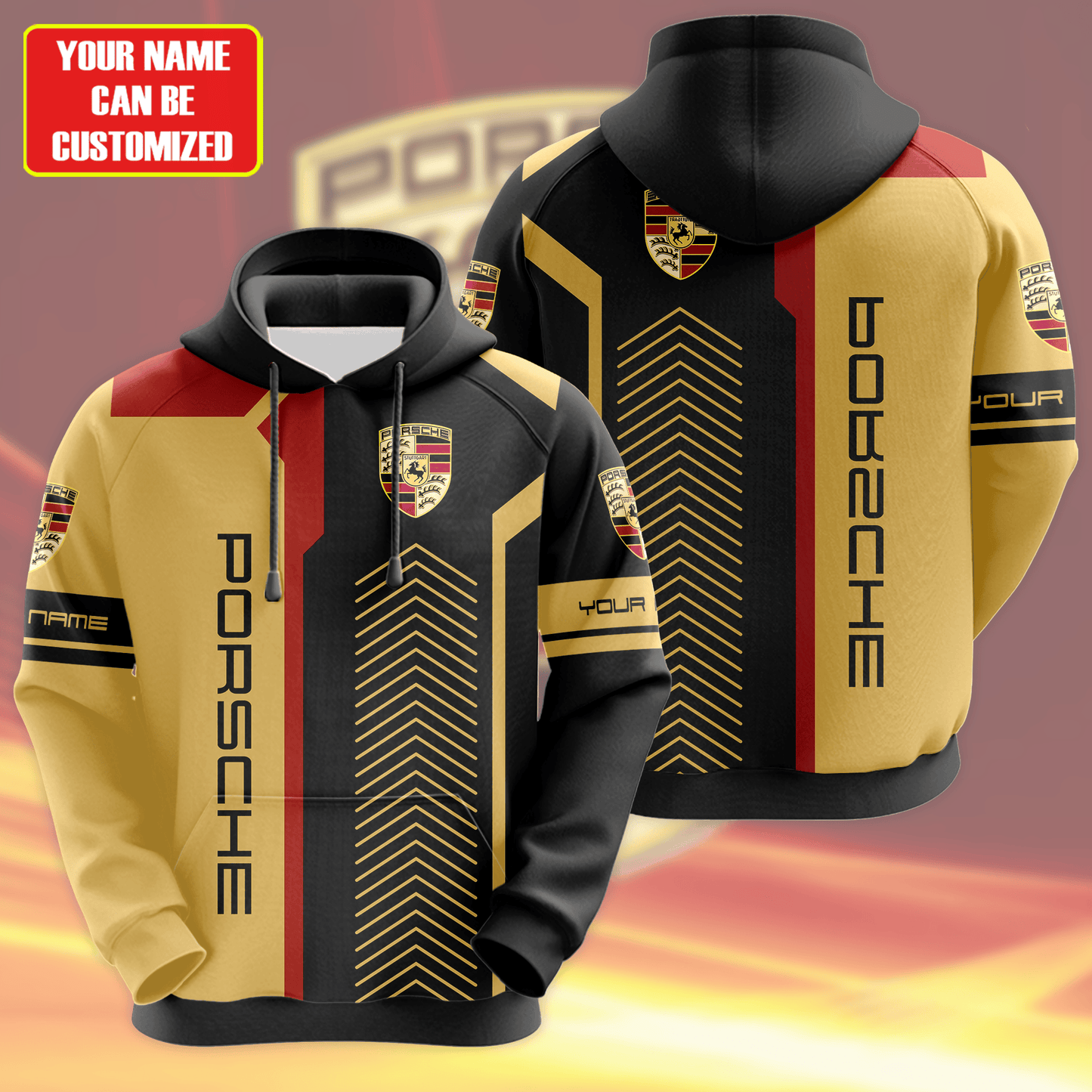 Personalized Pors 3D All over Printed Hoodie and Sweatpants set