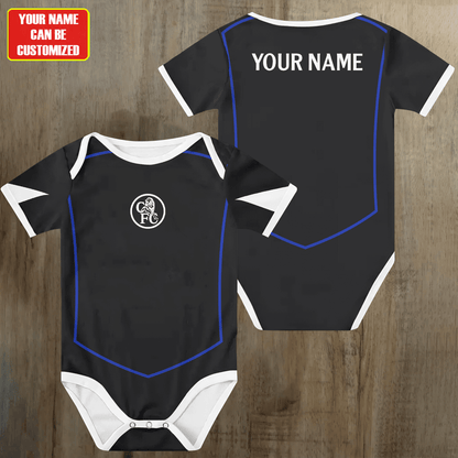 Customized Chelsea Third Soccer Jersey , Baby Rib Bodysuit Sizes