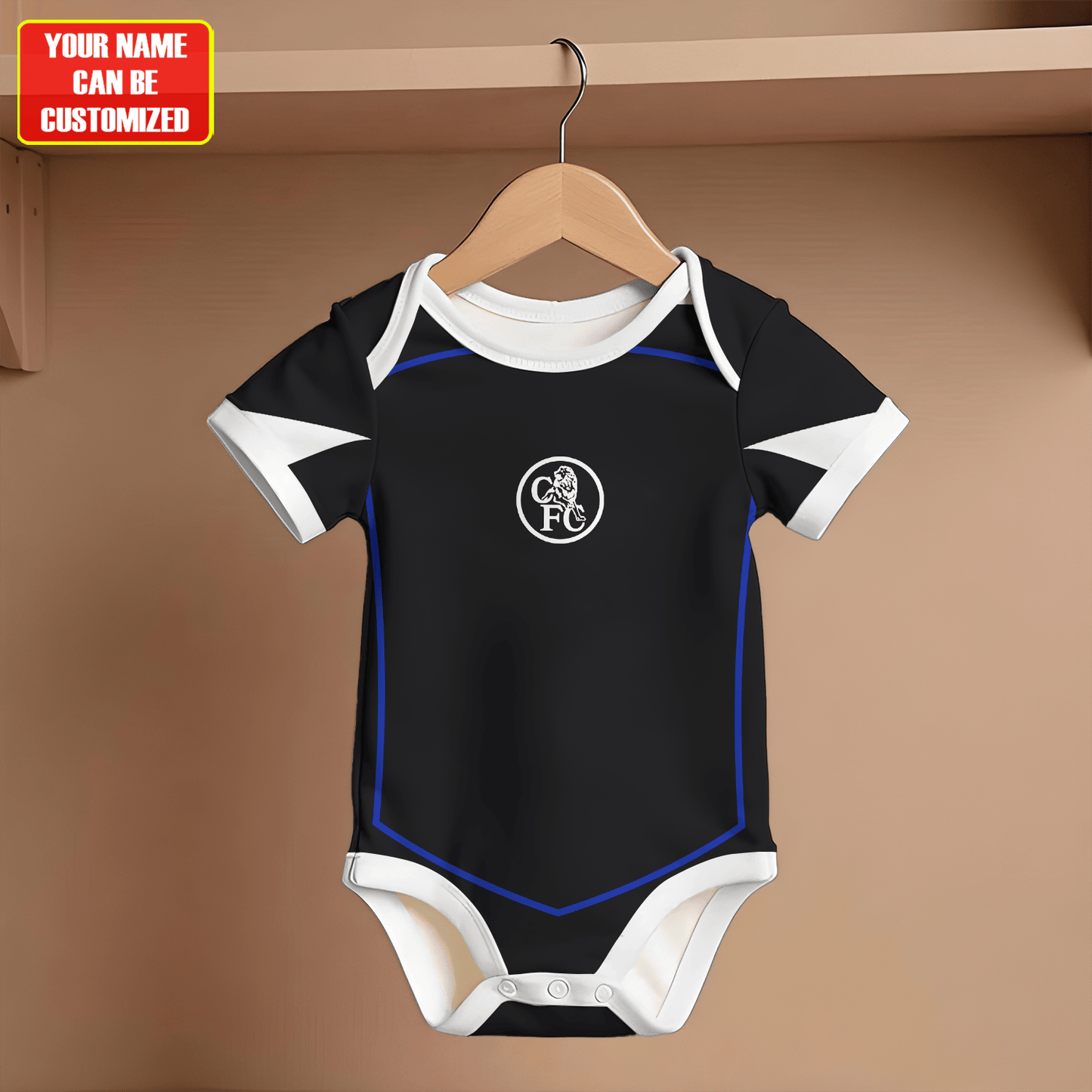 Customized Chelsea Third Soccer Jersey , Baby Rib Bodysuit Sizes