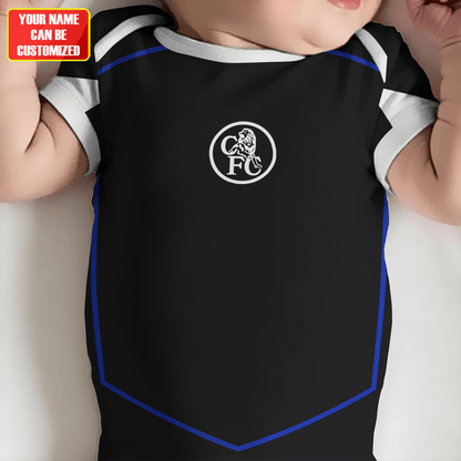 Customized Chelsea Third Soccer Jersey , Baby Rib Bodysuit Sizes