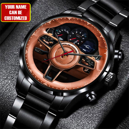 Personalized Pors Macan Wooden Luxury Stainless Steel Watch