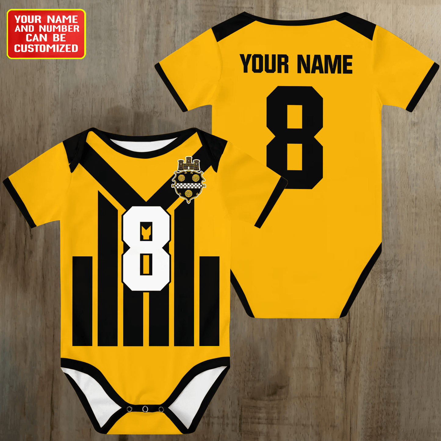 Customized STL Football Jersey , Baby Rib Bodysuit Sizes