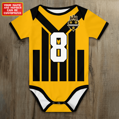 Customized STL Football Jersey , Baby Rib Bodysuit Sizes