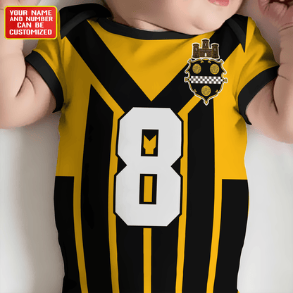 Customized STL Football Jersey , Baby Rib Bodysuit Sizes