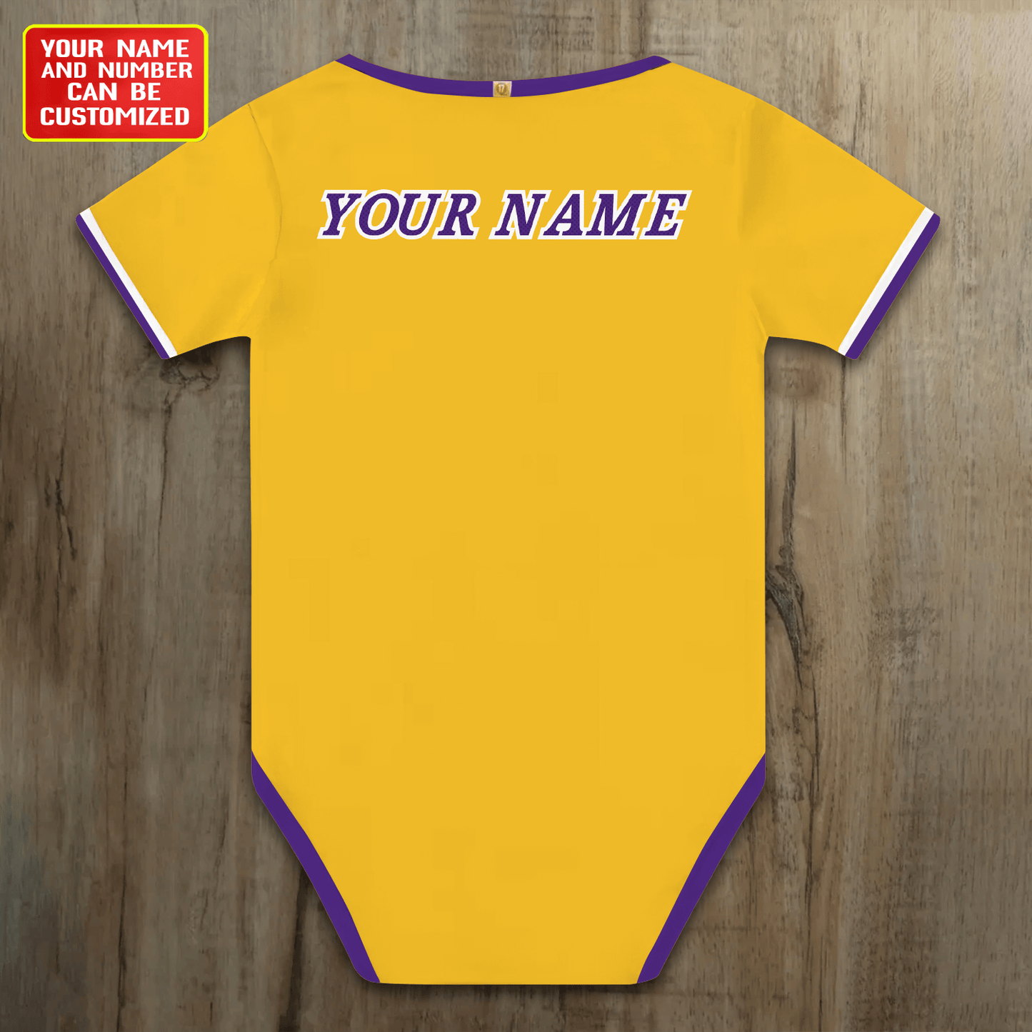 Customized LAL Basketball Jersey , Baby Rib Bodysuit Sizes V7