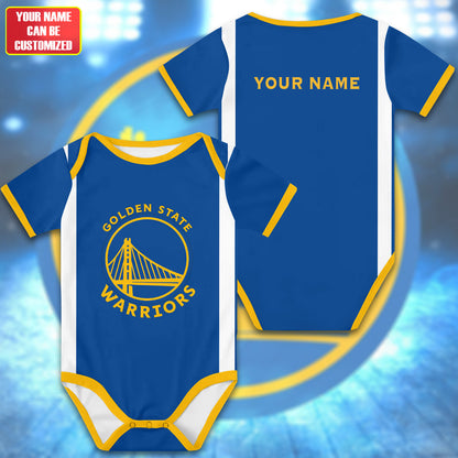 Customized GSW Icon Basketball Jersey , Baby Rib Bodysuit Sizes