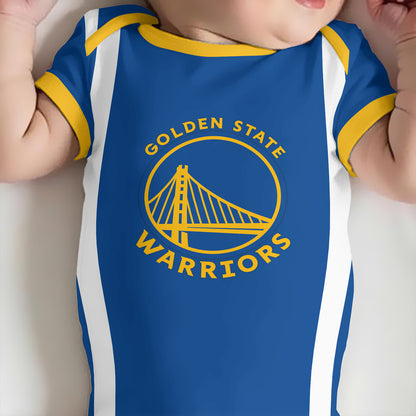 Customized GSW Icon Basketball Jersey , Baby Rib Bodysuit Sizes