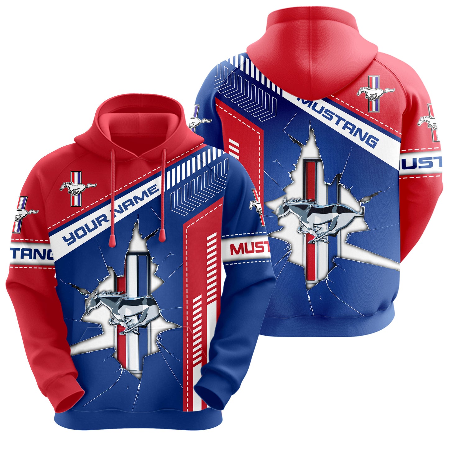 Personalized F Mustang Q5 3D All over Printed Hoodie and Sweatpants set