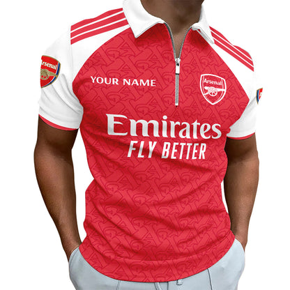 Personalized Arsenal 3D Full Printing Set , Arsenal Shirt , Zipper Polo, Hoodie , Short , Polo ,hawaii